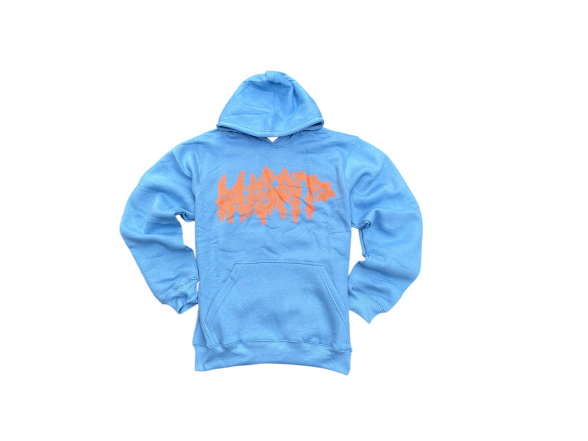 Pour My Heart In Every Cup Blue Hoodie